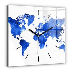 Sieninis laikrodis Kosmoso Pasaulio Žemėlapis kaina ir informacija | Laikrodžiai | pigu.lt