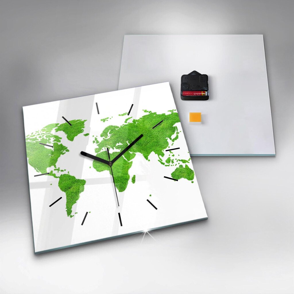 Sieninis laikrodis Žalios Žolės Žemėlapis kaina ir informacija | Laikrodžiai | pigu.lt