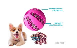 Резиновая игрушка для собак, розовая, 5см цена и информация | Игрушки для собак | pigu.lt
