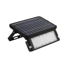 Prožektorius su jutikliu Solar 10W, juodas kaina ir informacija | Lauko šviestuvai | pigu.lt