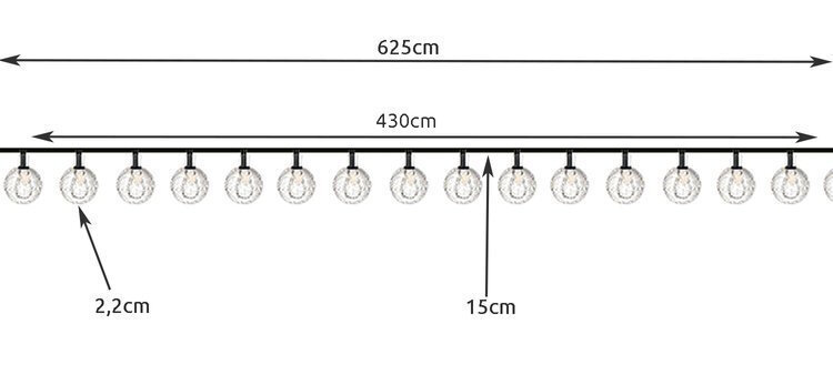 Saulės šviesos, 30 kamuoliukų, 2V цена и информация | LED juostos | pigu.lt