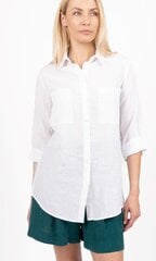 Marškiniai moterims Introstyle, balti цена и информация | Женские блузки, рубашки | pigu.lt