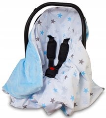 Одеяло на автокресло Babymam, 100x100 cm, blue цена и информация | Аксессуары для автокресел | pigu.lt