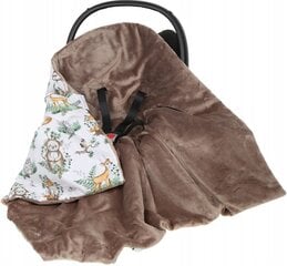Одеяло на автокресло Babymam, 100x100 cm, brown цена и информация | Аксессуары для автокресел | pigu.lt