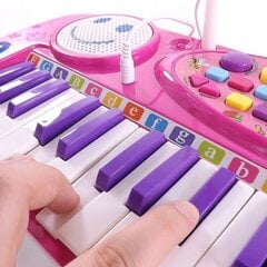 Pianinas su mikrofonu Luxma, rožinis kaina ir informacija | Žaislai mergaitėms | pigu.lt