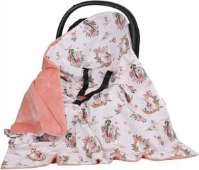 Одеяло на автокресло Babymam, 100x100 cm, pink цена и информация | Аксессуары для автокресел | pigu.lt