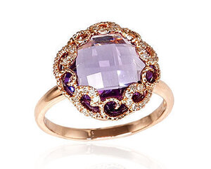 Золотое кольцо с бриллиантами "Анри" Diamond Sky, DS00G432 цена и информация | Кольца | pigu.lt