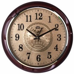 Настенные часы, 30 см, золото и черный цена и информация | Часы | pigu.lt