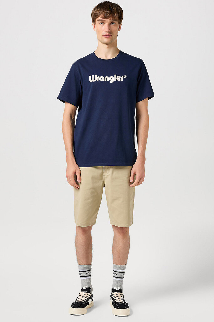 Marškinėliai vyrams Wrangler 112350524, mėlyni цена и информация | Vyriški marškinėliai | pigu.lt