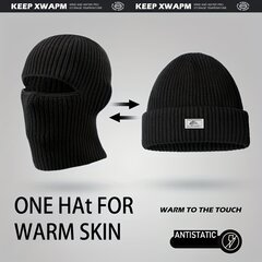 Smurf Мужская зимняя шапка, черный цена и информация | Мужские шарфы, шапки, перчатки | pigu.lt
