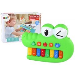 Muzikinis klavišinis žaislas su šviesos efektais Lean Toys, žalias kaina ir informacija | Žaislai kūdikiams | pigu.lt