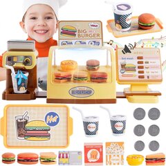 Мини бургерная для детей Woopie, 25 эл. цена и информация | Игрушки для девочек | pigu.lt