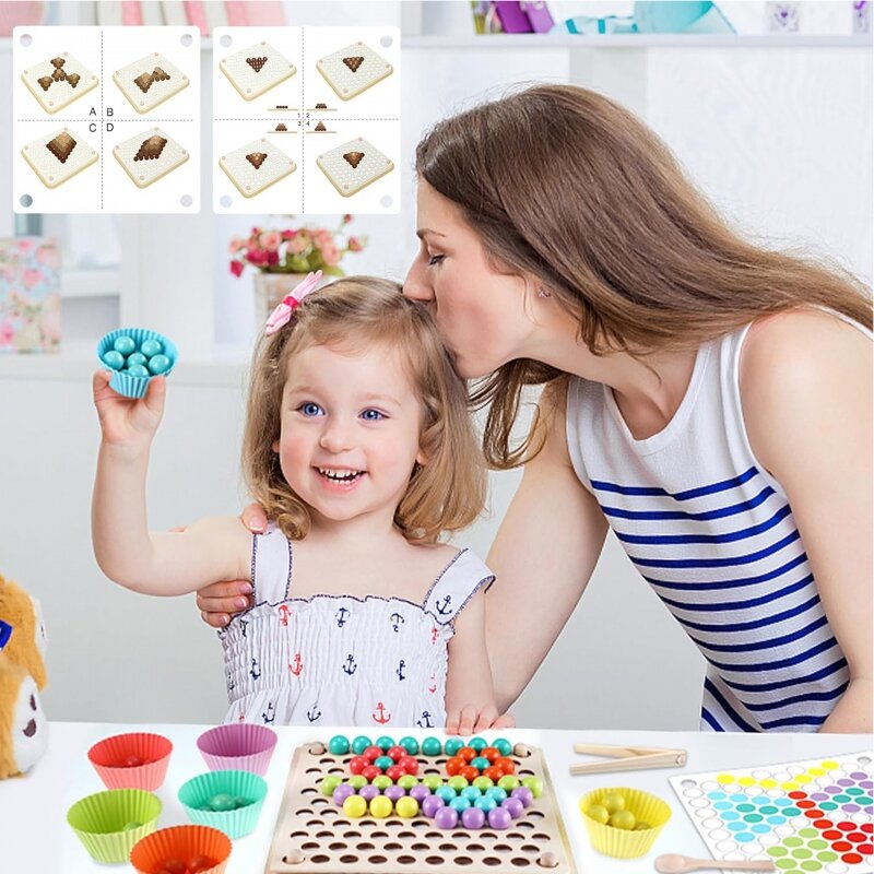 Montessori mozaikos dėlionė Woopie цена и информация | Lavinamieji žaislai | pigu.lt