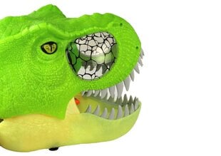 Kaukė dinozauras su šviesos ir garso efektais, žalia kaina ir informacija | Karnavaliniai kostiumai | pigu.lt