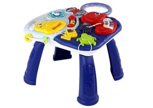 Edukacinis stalas 2in1 Sea Animals Basket Balls Lean Toys, mėlynas kaina ir informacija | Žaislai kūdikiams | pigu.lt