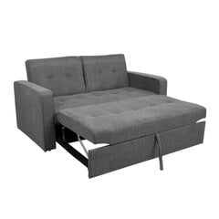 Sofa - lova Home4you Jorge, 162x89x85 cm, pilka kaina ir informacija | Sofos | pigu.lt