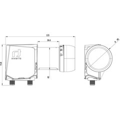 Спутниковый конвертер LNB TWIN ULTRA BLACK INVERTO IDLT-TWL412-ULTRA-OPN цена и информация | ТВ-антенны и аксессуары к ним | pigu.lt