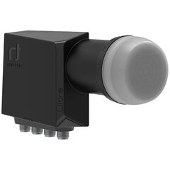 Спутниковый конвертер LNB QUAD ULTRA BLACK INVERTO IDLT-QDL412-ULTRA-OPN цена и информация | ТВ-антенны и аксессуары к ним | pigu.lt