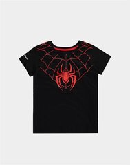 Marškinėliai berniukams Spiderman, juodi kaina ir informacija | Marškinėliai berniukams | pigu.lt
