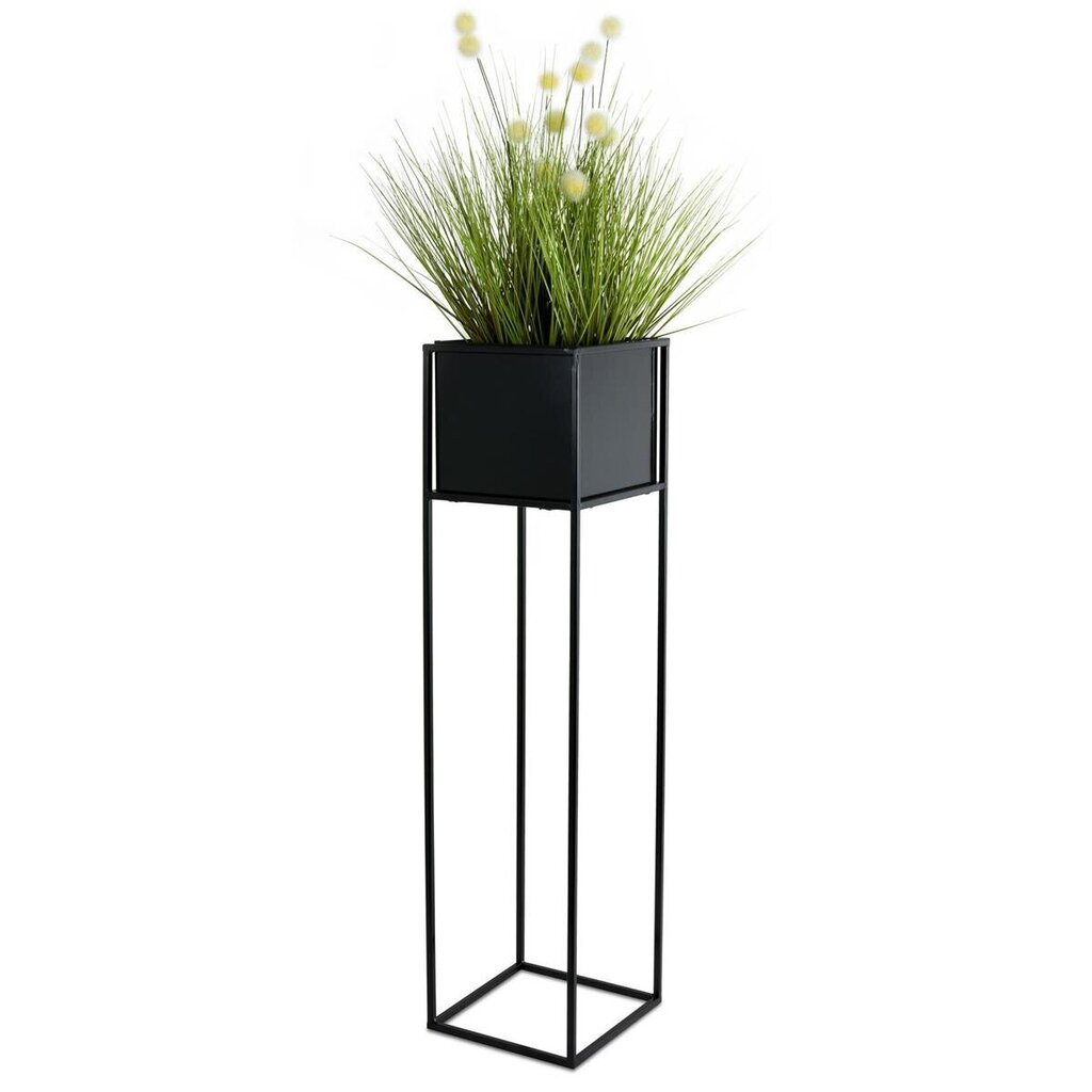 Modernus stovas su indu gėlių vazonui HowHomely, 90 cm, juodas kaina ir informacija | Gėlių stovai, vazonų laikikliai | pigu.lt