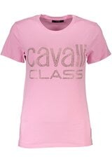 Marškinėliai moterims Cavalli Class RXT62BJD080_RS02500, rožiniai kaina ir informacija | Marškinėliai moterims | pigu.lt