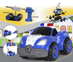 Игровой конструктор "Построй радиоуправляемую полицейскую машину" цена и информация | Игрушки для мальчиков | pigu.lt