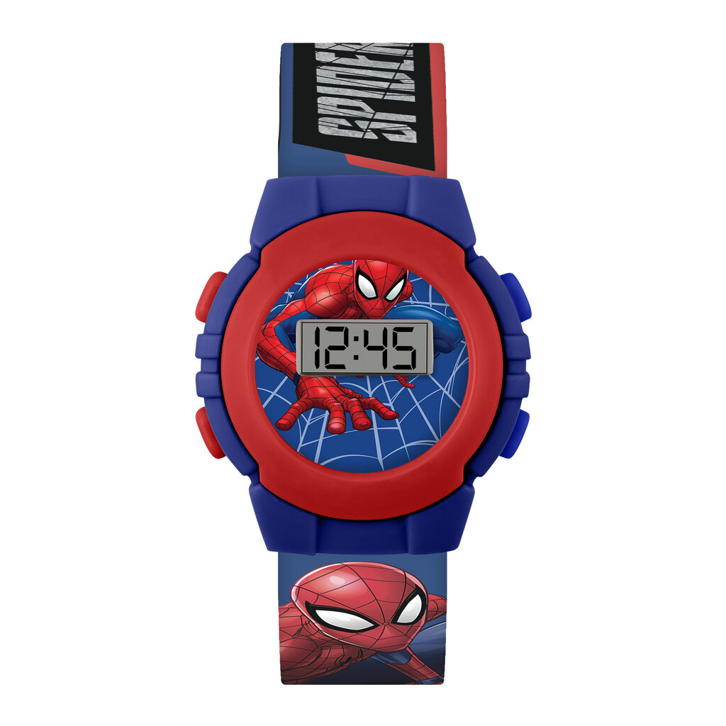 Skaitmeninis laikrodis Spiderman, mėlynas kaina ir informacija | Aksesuarai vaikams | pigu.lt