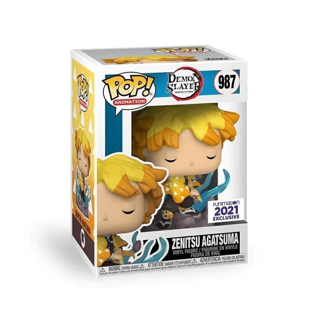 Funko POP! Demon Slayer - Zenitsu Agatsuma kaina ir informacija | Žaidėjų atributika | pigu.lt