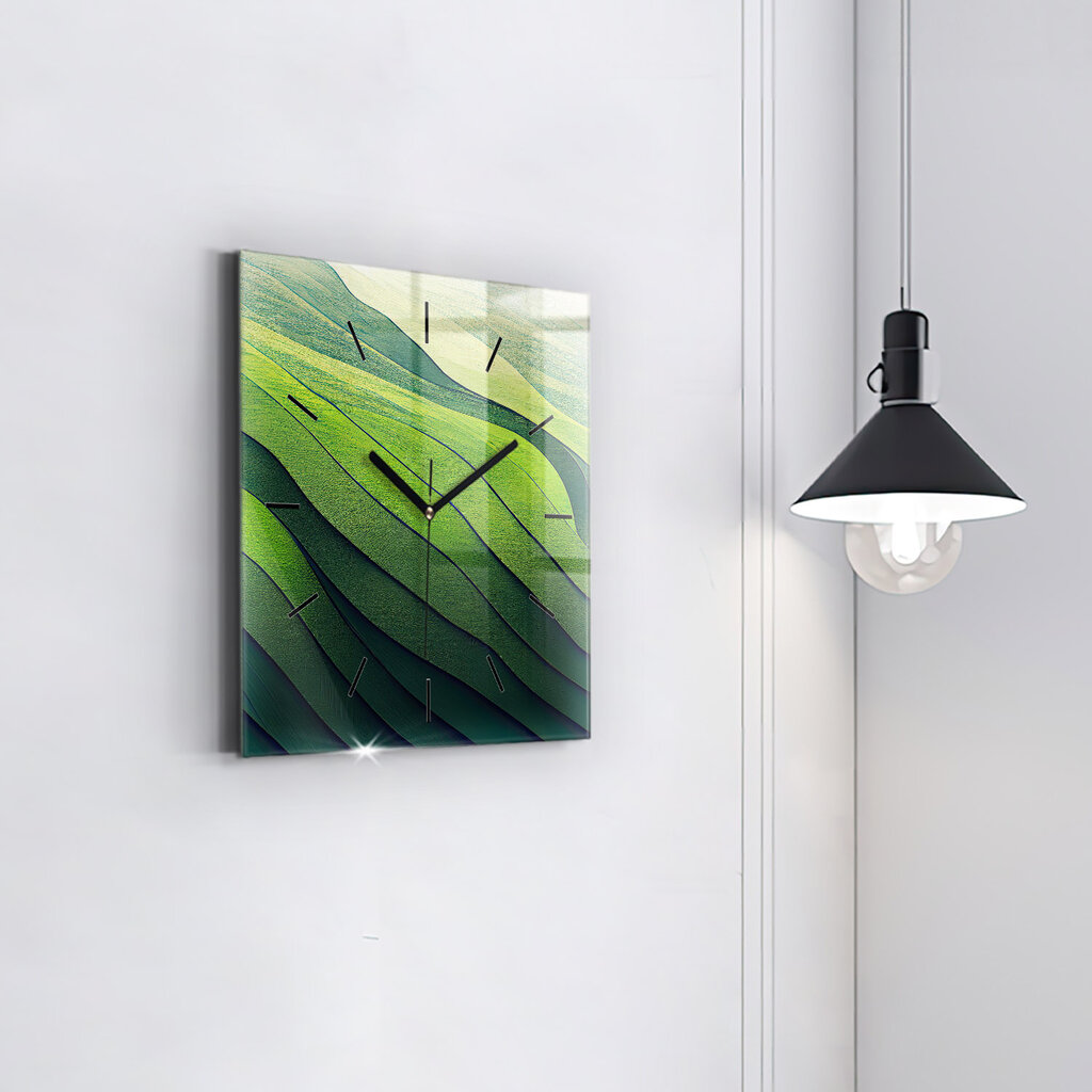 Sieninis laikrodis Žaliojo Lauko Abstrakcija kaina ir informacija | Laikrodžiai | pigu.lt