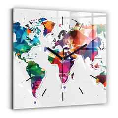 Sieninis laikrodis Trikampio Pasaulio Žemėlapis цена и информация | Часы | pigu.lt