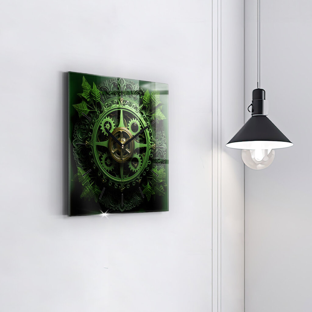 Sieninis laikrodis Žalias Mechanizmas kaina ir informacija | Laikrodžiai | pigu.lt