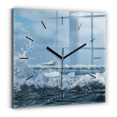 Sieninis laikrodis Jūros Bangų Fotografija цена и информация | Часы | pigu.lt