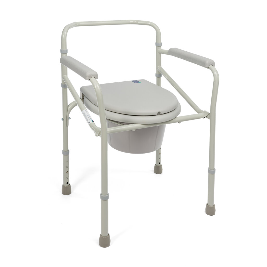Sulankstoma tualeto kėdė pacientams iki 120 kg kaina ir informacija | Įranga žmonėms su specialiais poreikiais | pigu.lt