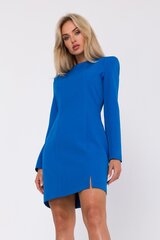 M714 Платье-свитер внахлест - лазурный цена и информация | Платья | pigu.lt