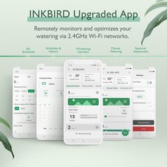 Ирригационная система Inkbird, IIC-800-WIFI, программатор на 8 зон, белый цена и информация | Оборудование для полива | pigu.lt