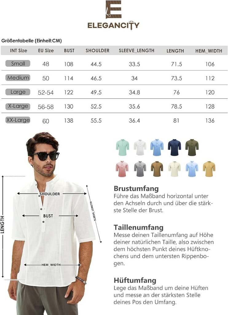 Marškiniai vyrams Elegancity, pilki kaina ir informacija | Vyriški marškinėliai | pigu.lt
