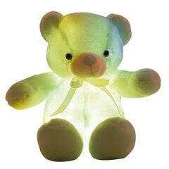 Pliušinis žaislas Teddy Led Bear, geltonas, 30 cm kaina ir informacija | Minkšti (pliušiniai) žaislai | pigu.lt