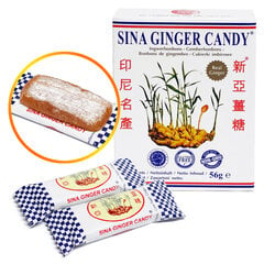 Imbierinės pastilės Ginger Candy Sina, 56 g kaina ir informacija | Saldumynai | pigu.lt
