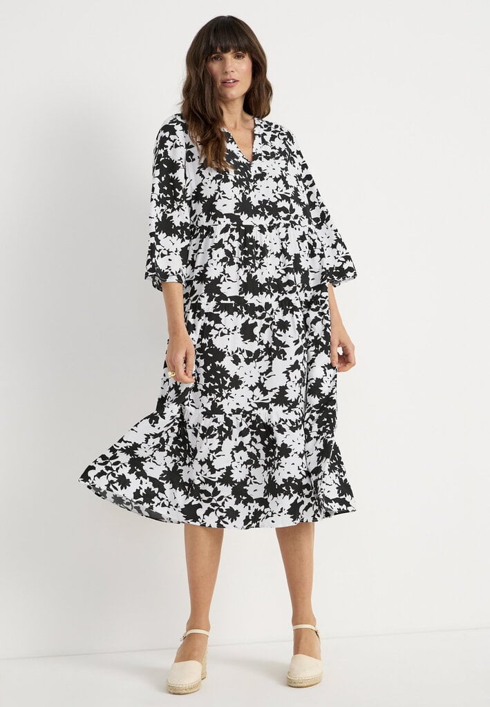 Cellbes moteriška suknelė MIKA, juoda balta kaina ir informacija | Suknelės | pigu.lt