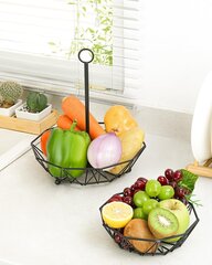 2-х уровневая корзина для фруктов цена и информация | Посуда, тарелки, обеденные сервизы | pigu.lt