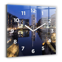 Sieninis laikrodis Miestas Apšviestas Naktį kaina ir informacija | Laikrodžiai | pigu.lt