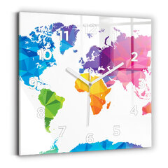 Sieninis laikrodis Anotacija Pasaulio Žemėlapis цена и информация | Часы | pigu.lt