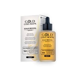 Galvos odos ir plaukų serumas Gold Collagen Scalp Revival serum, 100ml kaina ir informacija | Priemonės plaukų stiprinimui | pigu.lt