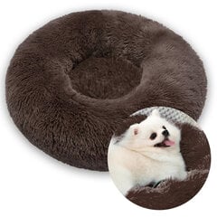 Livman H-33 круглая подушка-пончик для домашних животных (кошек и собак) до 5 кг, коричневый цена и информация | Лежаки, домики | pigu.lt