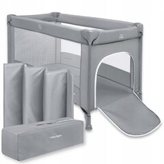 Дорожная кроватка-манеж Moby-System, 126x68 cm, Gray цена и информация | Манежи для детей | pigu.lt