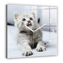 Sieninis laikrodis Katė Ant Sofos цена и информация | Часы | pigu.lt