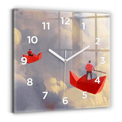 Sieninis laikrodis Popieriniai Laivai цена и информация | Часы | pigu.lt