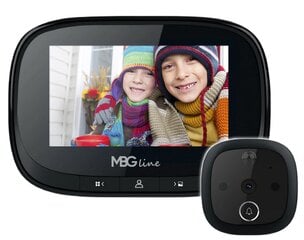 Durų stebėjimo sistema kamera MBG Line sf55 black edition kaina ir informacija | Stebėjimo kameros | pigu.lt