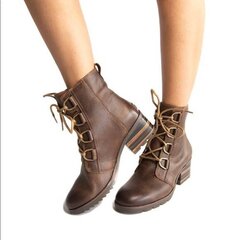 Aulinukai moterims Sorel NL3385-282, rudi kaina ir informacija | Aulinukai, ilgaauliai batai moterims | pigu.lt