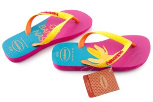 Šlepetės mergaitėms Havaianas 4140258, rožinės kaina ir informacija | Šlepetės, kambario avalynė vaikams | pigu.lt